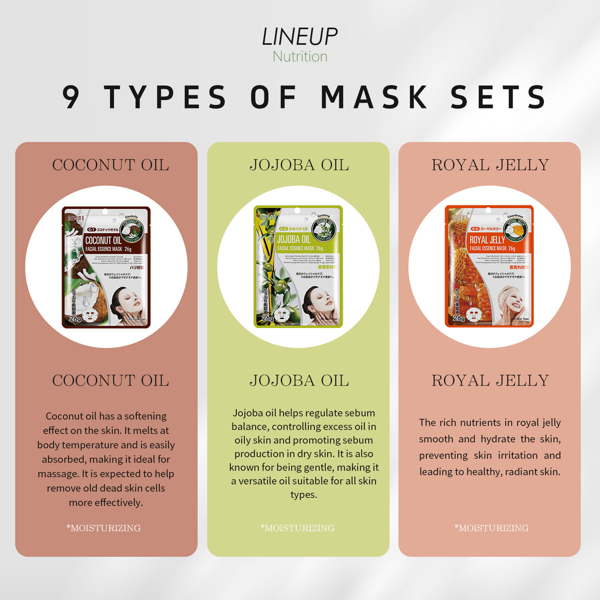 MITOMO Radiant Glow 30-Piece Facial Mask Set/Combo B-30 Set 