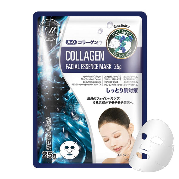 MITOMO Natural Collagen Elasticity Facial Essence Mask MT512-A-0 - Mitomo 
