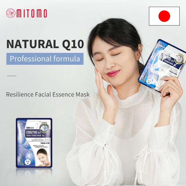 MITOMO Natural Q10 Resilience Facial Essence Mask MT512-A-2 - Mitomo 