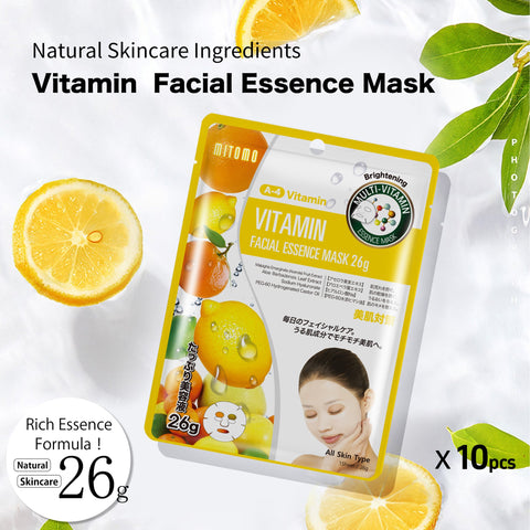 MITOMO Natural 512 Vitamin Facial Essence Mask[MTSS00512-A-4J]x003