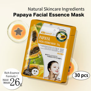 MITOMO Natural 512 Papaya Facial Essence Mask[MTSS00512-B-5Jx003]