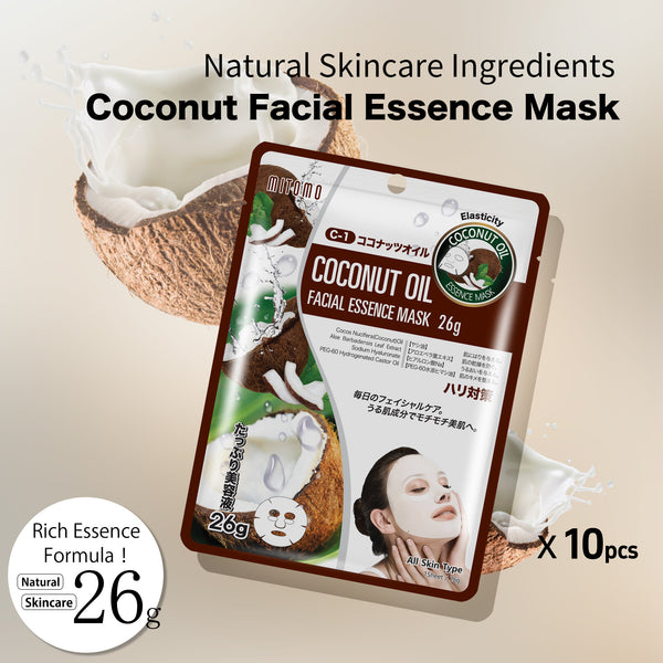 MITOMO Natural 512 Coconut Oil Facial Essence Mask[MTSS00512-C-1J]