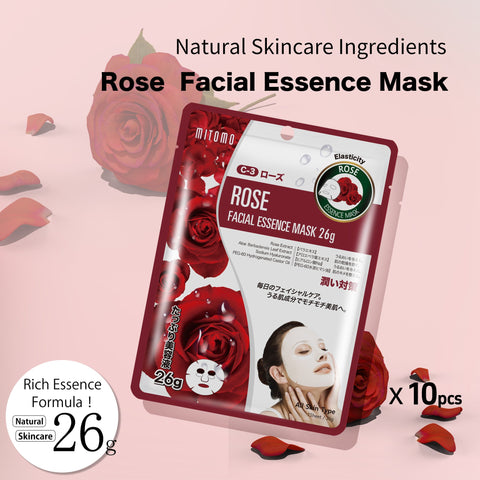 MITOMO Natural 512 Rose Facial Essence Mask[MTSS00512-C-3J]x003