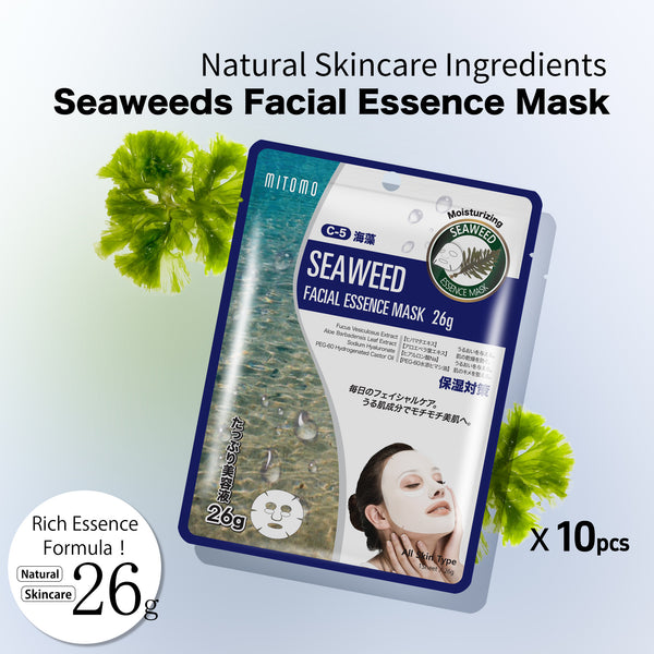 MITOMO Natural 512 Seaweed Facial Essence Mask[MTSS00512-C-5J]