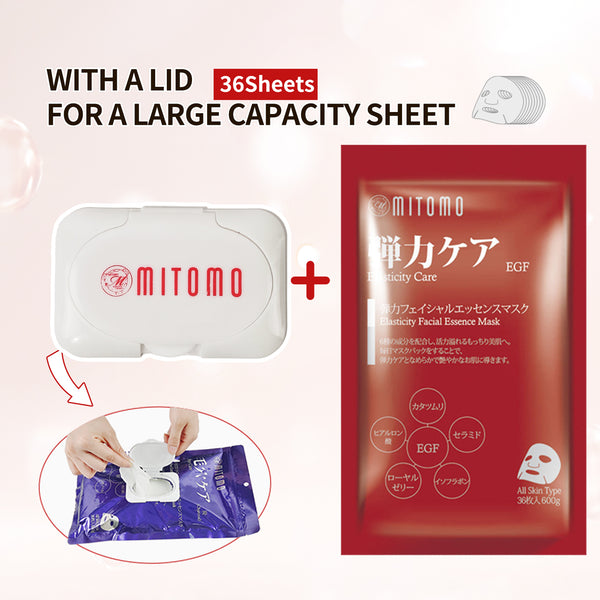 Mitomo Japan EGF Elasticity Care Facial Essence Mask 36 PCS/Pack [MTSA00101-E-0-SET]