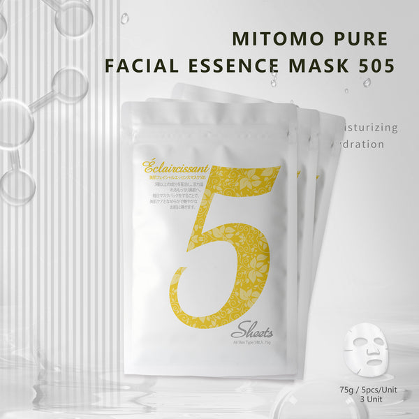 MITOMO Pure Facial Essence Mask 505 (30 Sheets) [HSSA00505-C-5x003]