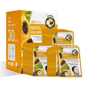 MITOMO Natural 512 Papaya Facial Essence Mask[MTSS00512-B-5Jx003]