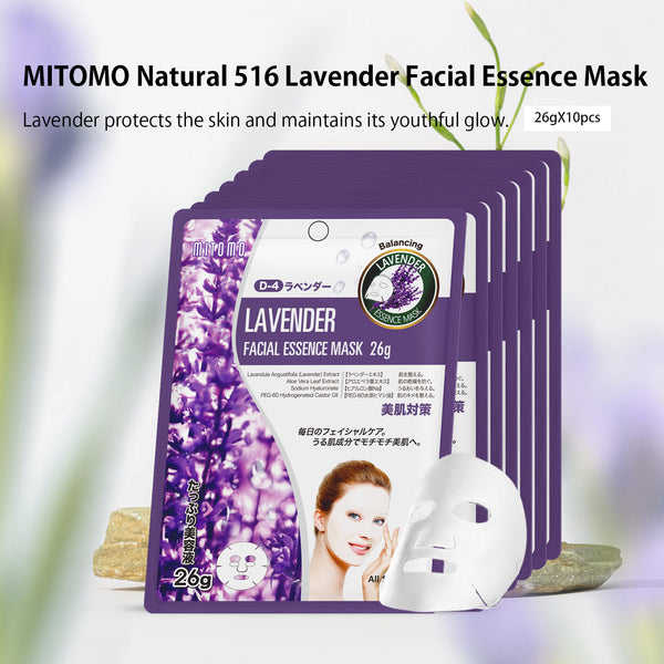 MITOMO Natural 516 Lavender Facial Essence Mask[MTSS00516-D-4]