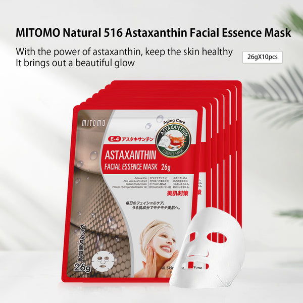 MITOMO Natural 516 Astaxanthin Facial Essence Mask[MTSS00516-E-4]