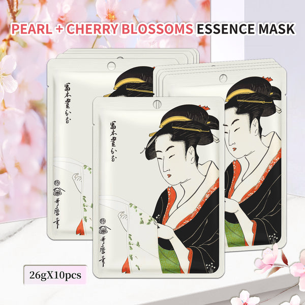 Mitomo Pearl + Cherry Blossom Facial Essence Mask [JPSS00604-A-3]
