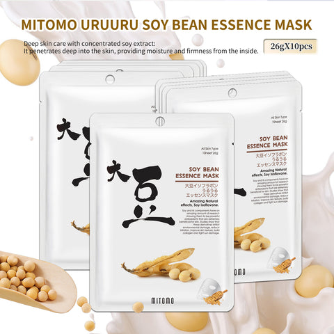 Mitomo Soybean Facial Essence Mask [JPSS00612-D-2]