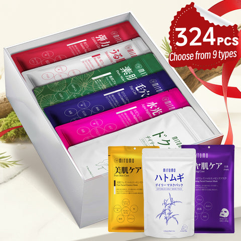 MITOMO A-Type Mask ( 36 sheets/Unit) Choose from 9 types, mix & match as you like! Made in Japan, skin-friendly quality you can trust.