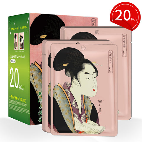 Mitomo Horse Oil + Matcha Facial Essence Mask [JPSS00605-A-0x002] - Mitomo 