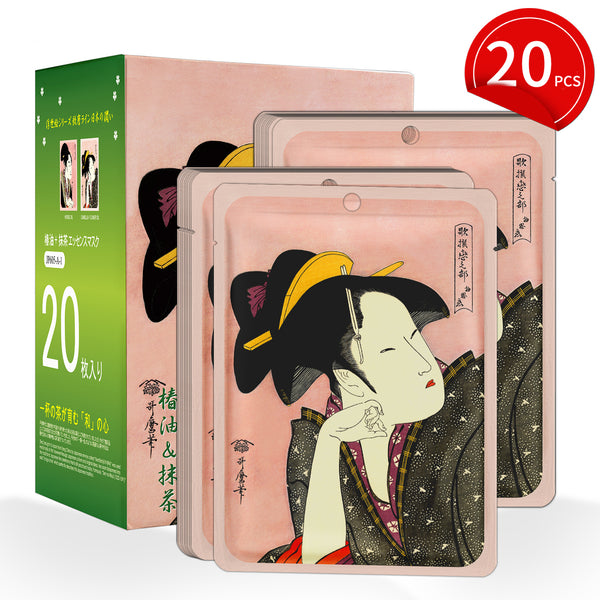 Mitomo Camellia + Matcha Facial Essence Mask [JPSS00605-A-1x002]