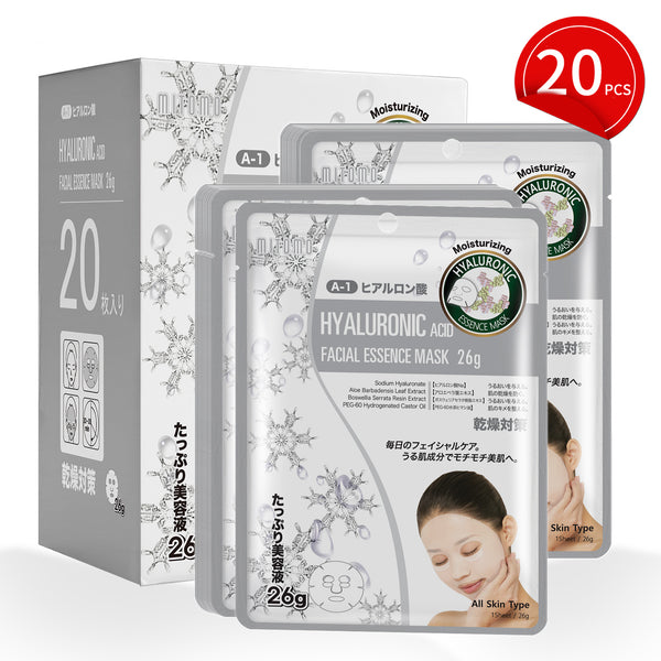 MITOMO Natural 512 Hyaluronic Acid Facial Essence Mask[MTSS00512-A-1Jx002]