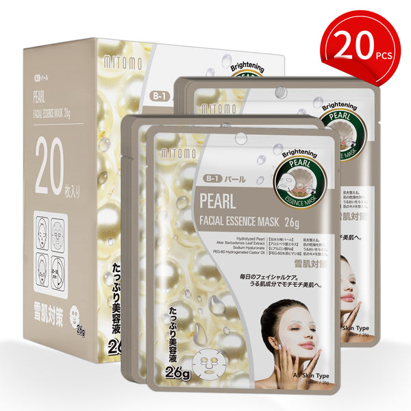 MITOMO Natural 512 Pearl Facial Essence Mask[MTSS00512-B-1Jx002]