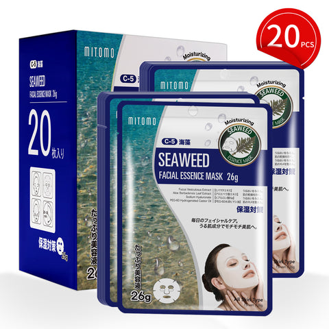 MITOMO Natural 512 Seaweed Facial Essence Mask[MTSS00512-C-5Jx002]
