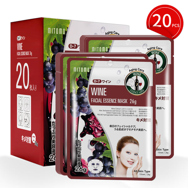 MITOMO Natural 512 Wine Facial Essence Mask[MTSS00512-D-7Jx002]