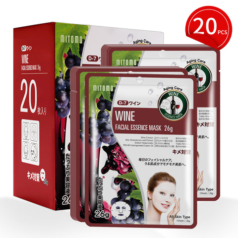 MITOMO Natural 512 Wine Facial Essence Mask[MTSS00512-D-7Jx002]