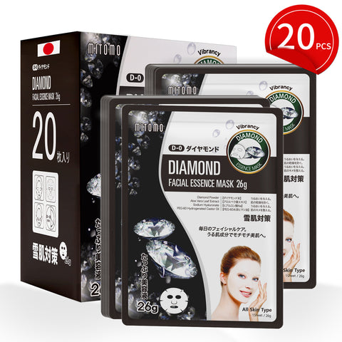 MITOMO Natural 516 Diamond Facial Essence Mask: 20 Sheets[MTSS00516-D-0x002]