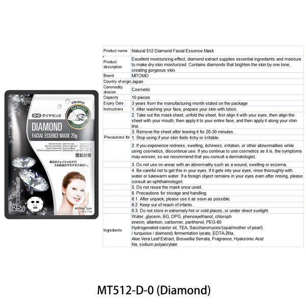 [TKMT00562-05-016]Mitomo Facial Pore-Tightening Skincare Beauty Face Mask Sheet bundles: 4 types – 16 packs - Mitomo 