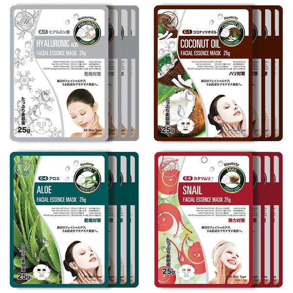 Mitomo Facial Anti-Inflammation Skincare Beauty Face Mask Sheet bundles: 4 types – 16 packs - Mitomo America