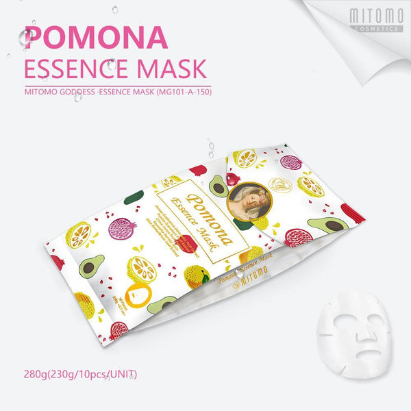 [MG101-A-150] MITOMO Goddess Pomona Essence Mask (10pcs/Unit) - Mitomo 