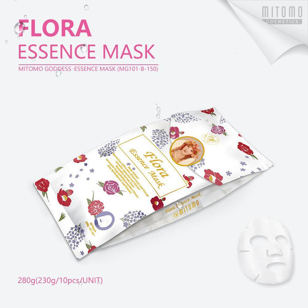 [MG101-B-150] MITOMO Goddess Flora Essence Mask (10pcs/Unit) - Mitomo 