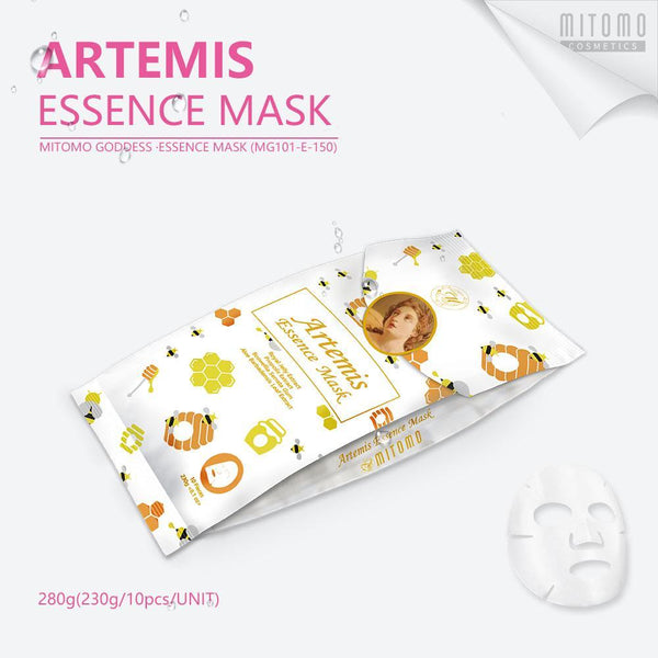 [MG101-E-150] MITOMO Goddess Artemis Essence Mask (10pcs/Unit) - Mitomo 