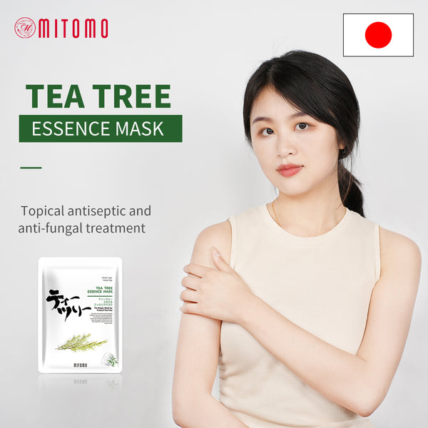 Mitomo Tea Tree Facial Essence Mask JP512-D-1 - Mitomo 