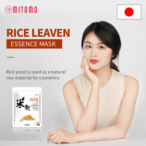 Mitomo Rice Leaven Facial Essence Mask JP512-E-4 - Mitomo 