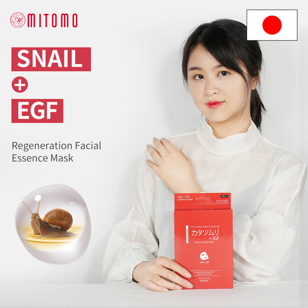 Mitomo Snail + EGF Regeneration Facial Essence Mask MC001-A-0 - Mitomo 