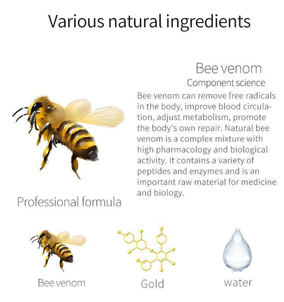 Mitomo Bee venom + Gold Sensitive Skin Cleaning Measures Facial Essence Mask MC001-A-5 - Mitomo 