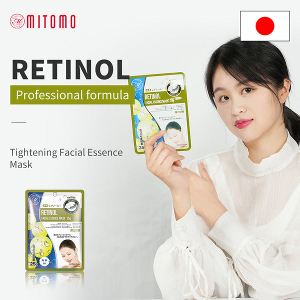 MITOMO Natural Retinol Tightening Facial Essence Mask MT512-A-5 - Mitomo 