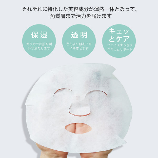 MITOMO Natural AHA Pore Care Facial Essence Mask MT512-B-2 - Mitomo 