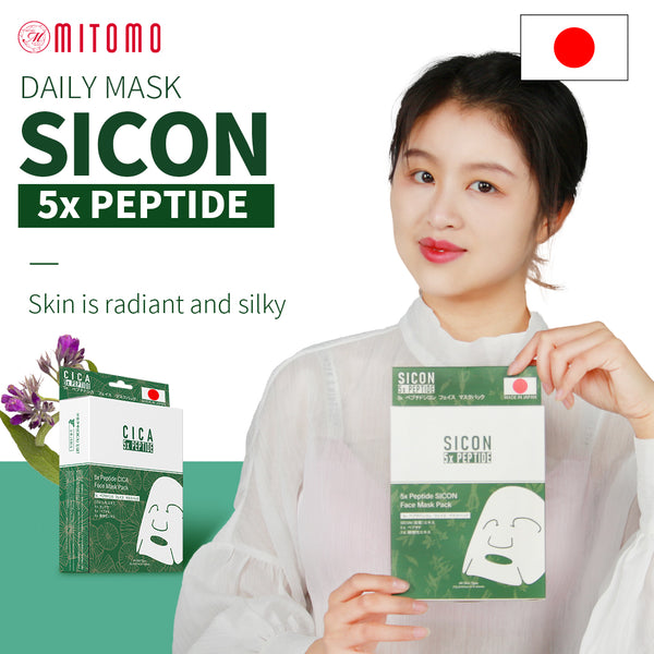 5x Peptide SICON Face Mask Pack [SISS00001-C-027] - Mitomo 