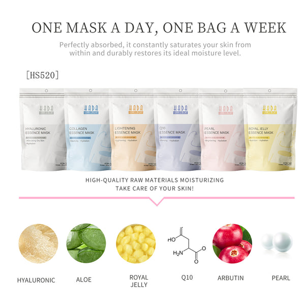 [LBPRHS040] MITOMO HS Individual Magic Box Skincare Beauty Face Mask Sheet set -Made in Japan- 40 pcs - Mitomo 